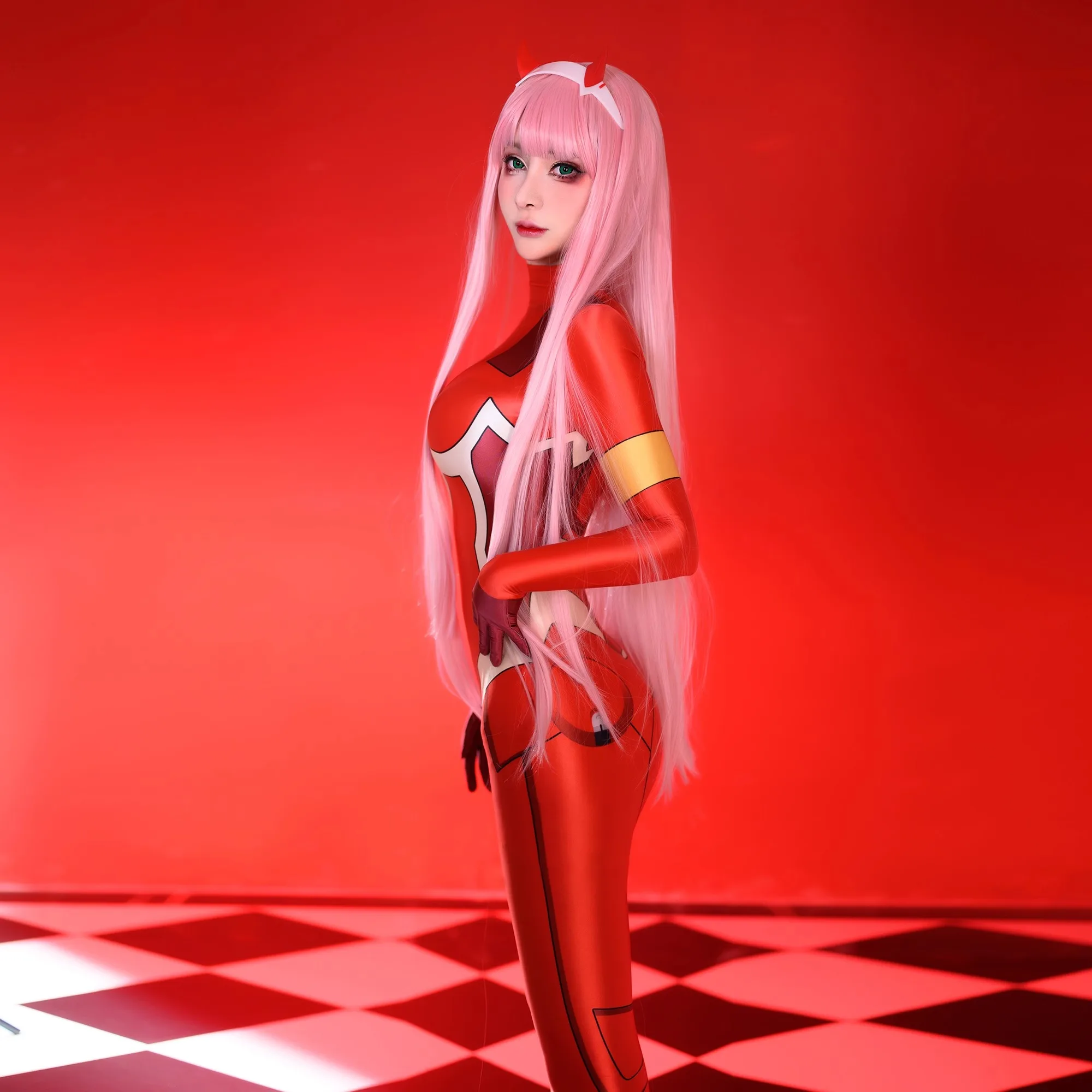 Querido no franxx 02 dois cosplay trajes feminino sexy macacão impressão bodysuit zentai terno halloween carnaval clohtes