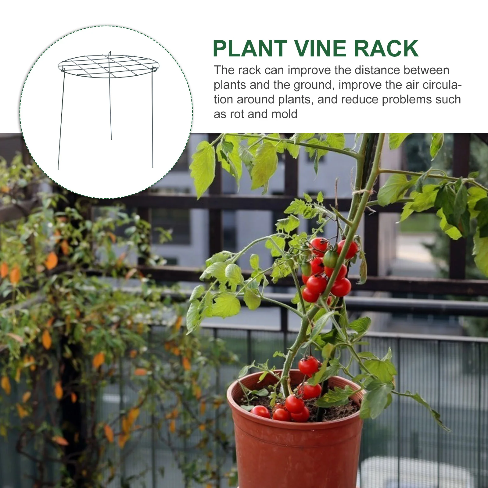 

2pcs Plant Climbing Rack For Strawberry Garden Sturdy Vine Support Pole Reusable Gardening Accessory Improved Air Circulation