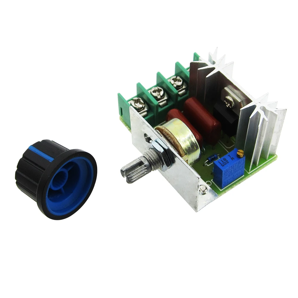 new 10PCS 220V 2000W SCR Voltage Regulator Dimming Dimmers Speed Controller Thermostat AC 220V