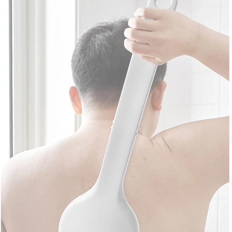 Home Back Rubbing Bath Back Brush Strong Rubbing Ash Rubbing Mud Simple Long Handle Sponge Bath Brush
