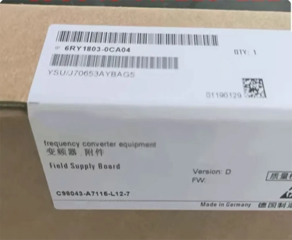 

Совершенно новый 6RY1803-0CA03 6RY1803-0CA04 6RY1803-0CA05 6RY1803-0CA01 6RY1803-0CA02 Гарантия один год