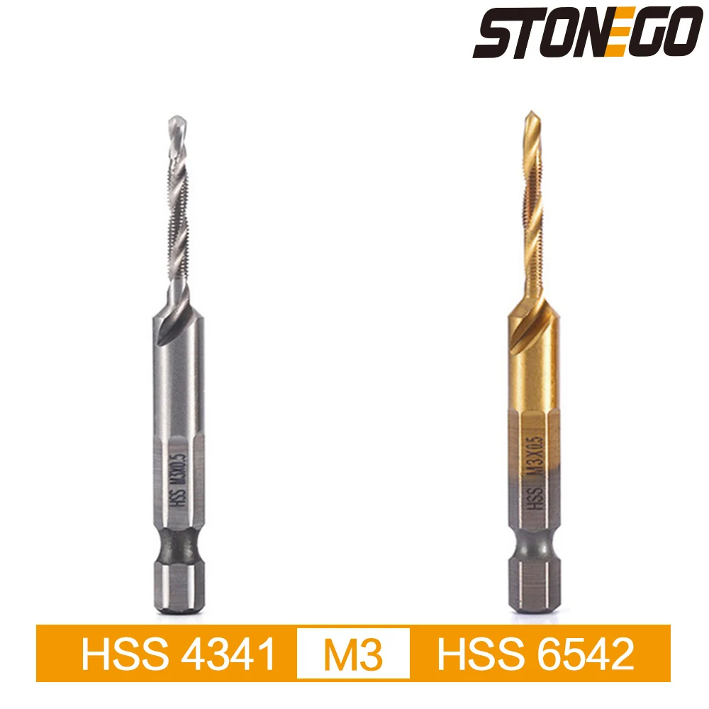 STONEGO Tap Drill Bit High Speed Steel 1/4