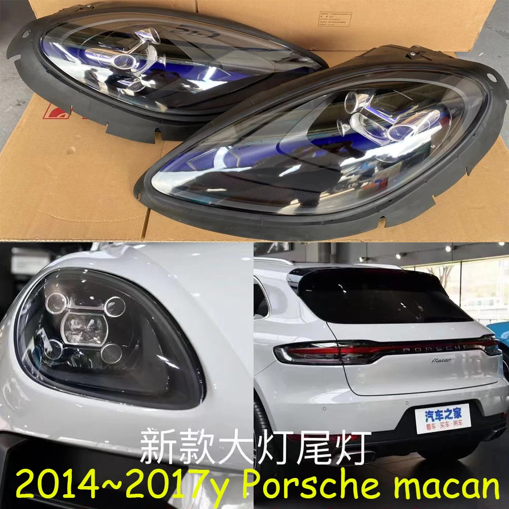 1pcs car bumper headlamp for Porsche Macan headlight 2014~2017y car accessories for Porsche Macan fog light