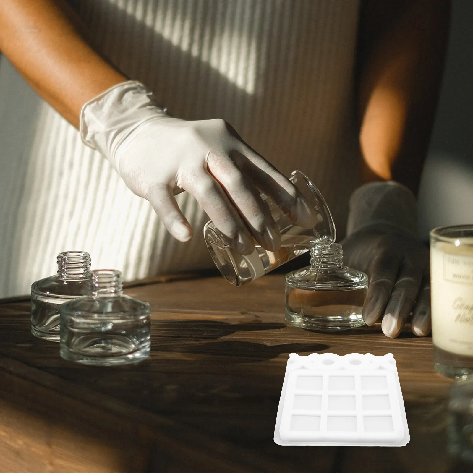 

Набор из 2-х форм для шахматной доски, высококачественный силиконовый молд для DIY-изделий из эпоксидной смолы, антипригарный, для творчества и подарков ручной работы