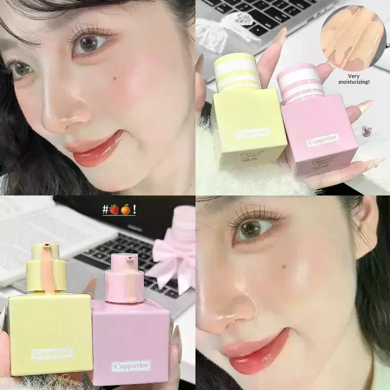 Cappuvini Water Light Long-Lasting Foundation Matte Nude Long-Lasting Makeup With A Girlish Charm Naturally Covers Flaws