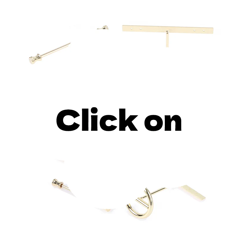 Modern Jewelry Earrings Display Stand Holder T Bar Rack Tower Metal Earring Bracket Organizer Ear Studs Hanging Storage Shelf