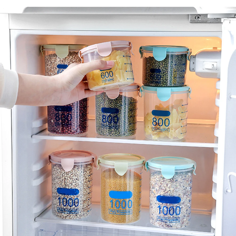 

Food Storage Jar Canisters Bottle Cereal Container Dry Flour Air Tight Containers Sugar Keeper Grain Dispenser for
