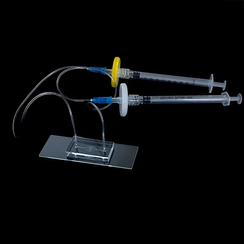 PDMS Microfluidic Chip Custom Fabrication, Vascular Simulation Biochip, Microfluidic Component Lab Research Tool Parts