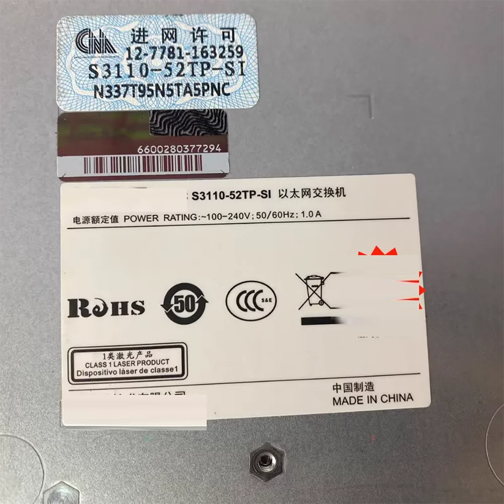 For H3C S3110-52TP-…