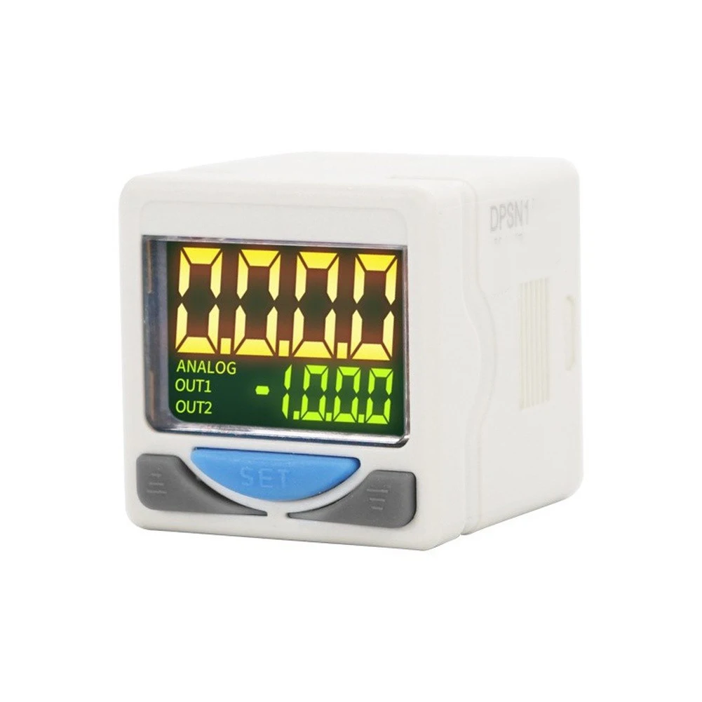 DC 12-24V Digital Pressure Monitoring Switch Controller 0 To -101kPa Air Pressure Regulator For Pneumatic Applications