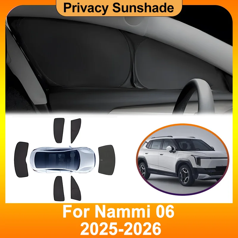 

For Dongfeng Vigo Nammi 06 2025 2026 Privacy Sunshades Windshield Curtain Foldable UV Blocking Window Sunscreen Car Accessories