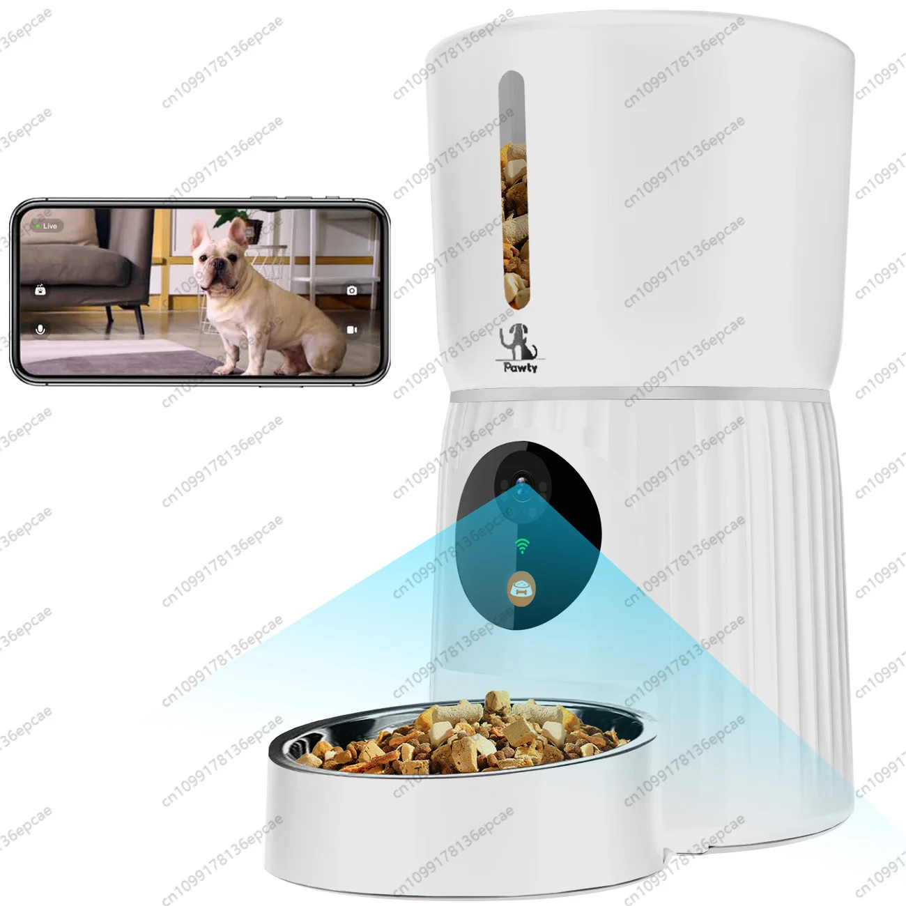 

Video Remote Intelligent Pet Feeder High Definition Wide Angle Household Cat Dog Food Automatic Cat Feeder