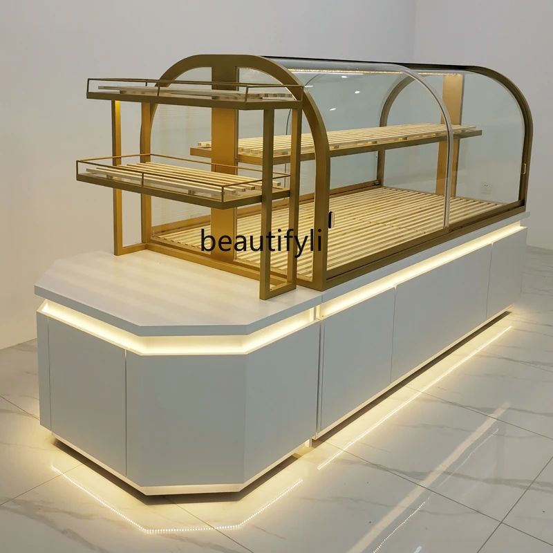 

Nakajima bakery cake shop curved paint supermarket European wrought iron display stand