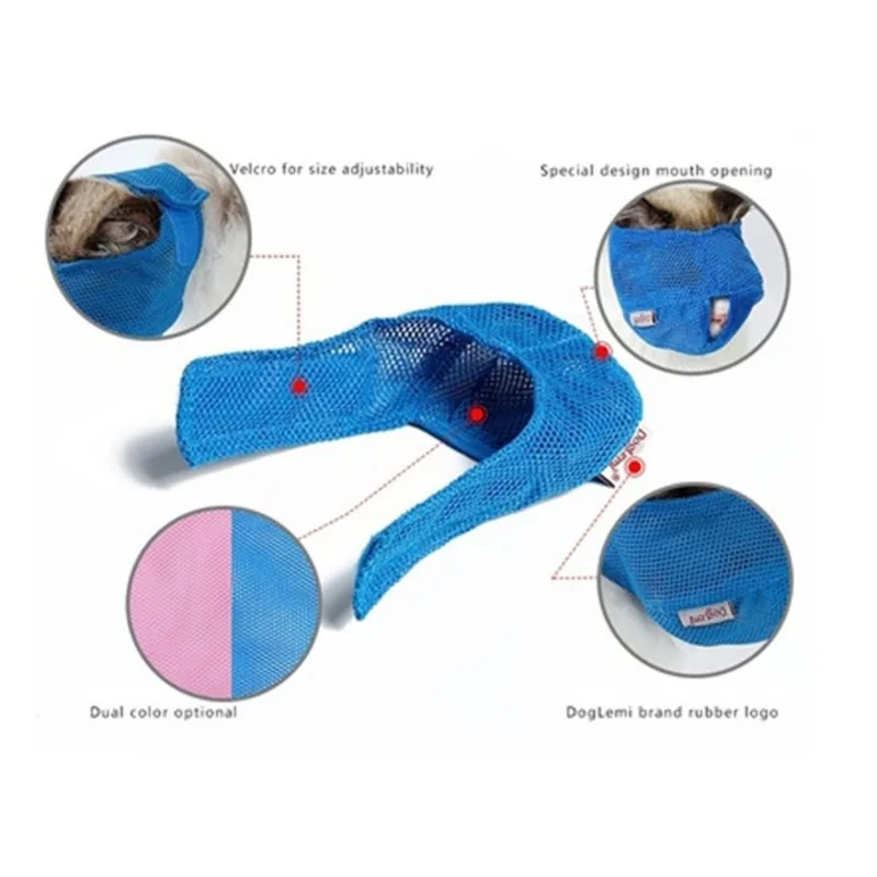 New  Cats Anti Bite Muzzles Cat Breathable Mesh Travel Tools Bath Beauty Grooming Supplies Cat Bathing Bag Bathing Pet Supplies