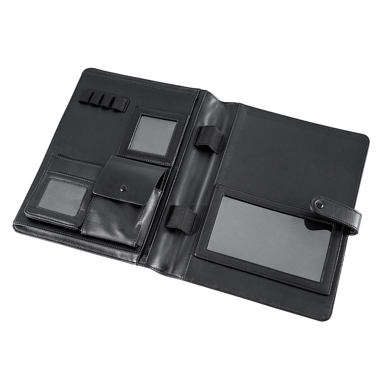 Car Wrap PPF Film Tester Storage Bag A4 Black PU Leather Briefcase Portable Waterproof Handheld Test Tools Organizer Carry Case