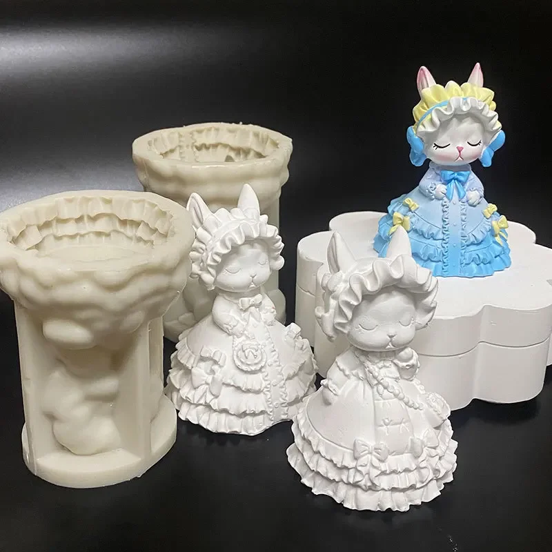 Easy Release Sophie Rabbit Plaster Mold DIY Hand Painted Plaster Bag Sophie Rabbit Candle Mold