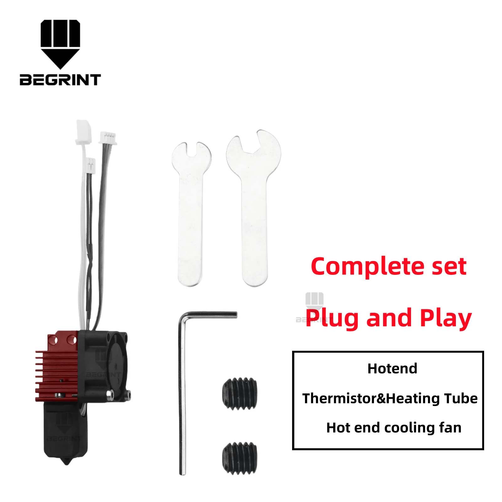 Komplette Hotend-Baugruppe Hotend für Bambu Lab X1 X1C P1P P1S mit Lüfter Upgrade 2.0 mit Düse Complete Bamboo Lab X1 Carbon