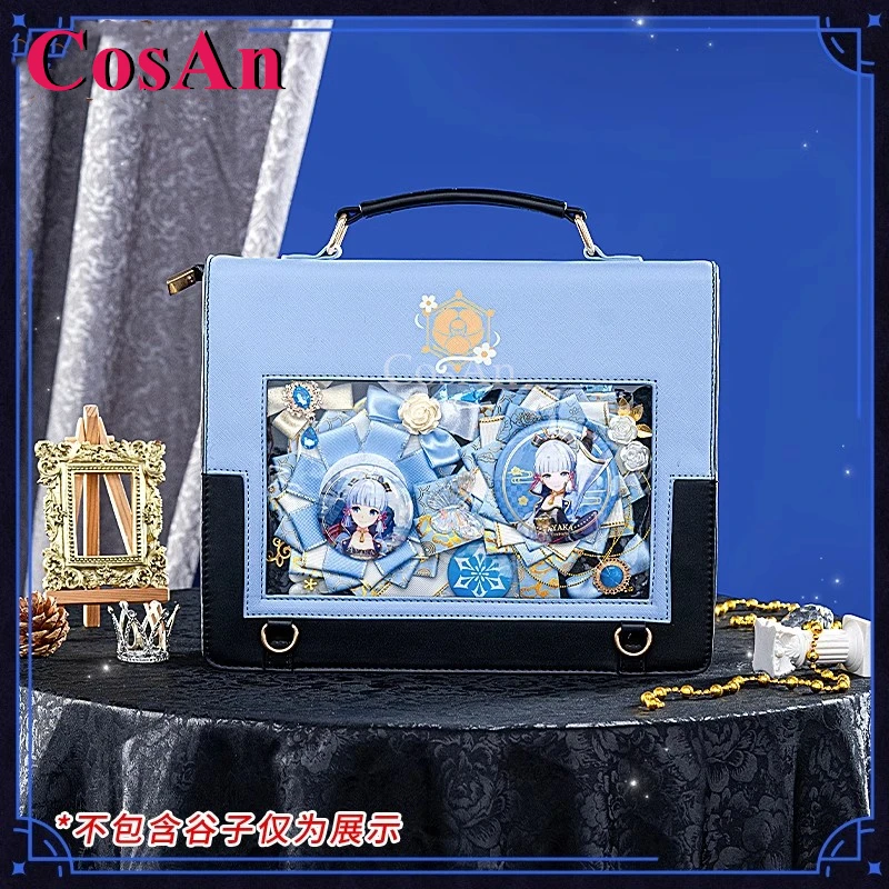 CosAn jeu Genshin Impact Kamisato Ayaka Cosplay thème Impression Pack Preppy banlieue sac à dos sac de messager mode Itabag