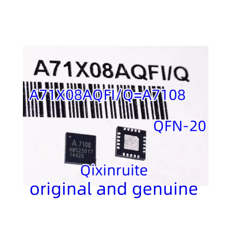 

Qixinruite New genuine A71X08AQFI/Q=A7108 QFN-20 wireless transceiver chip IC