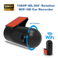 WiFi Dash Camera 1080P HD 360° Rotation APP Control Recorder 360° IR Night Vision Smart Car Camera Video Recorder For All Cars