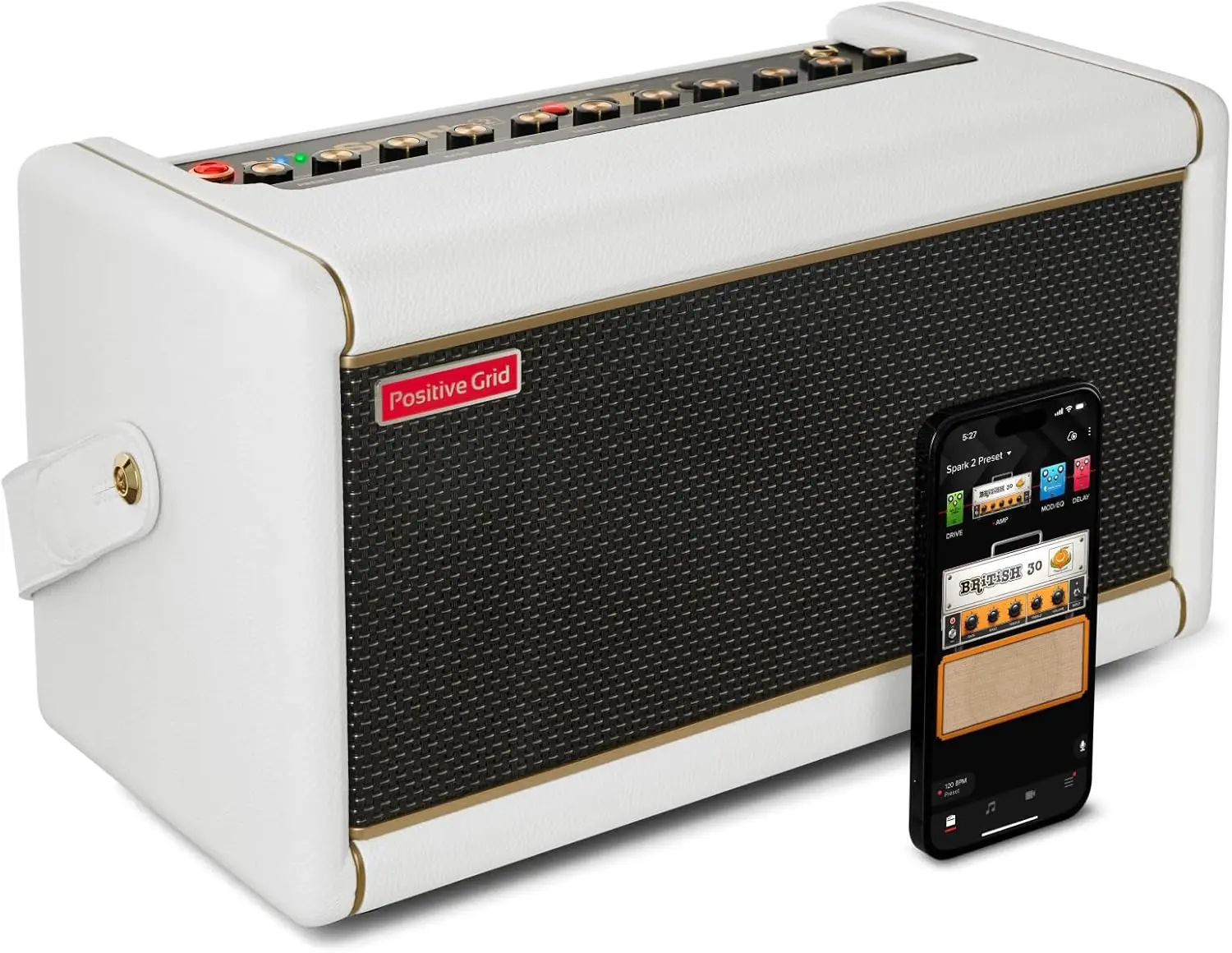 50W Smart Guitar Practice Amp & Bluetooth Speaker with Built-in Looper, AI Features & Smart App for Electric