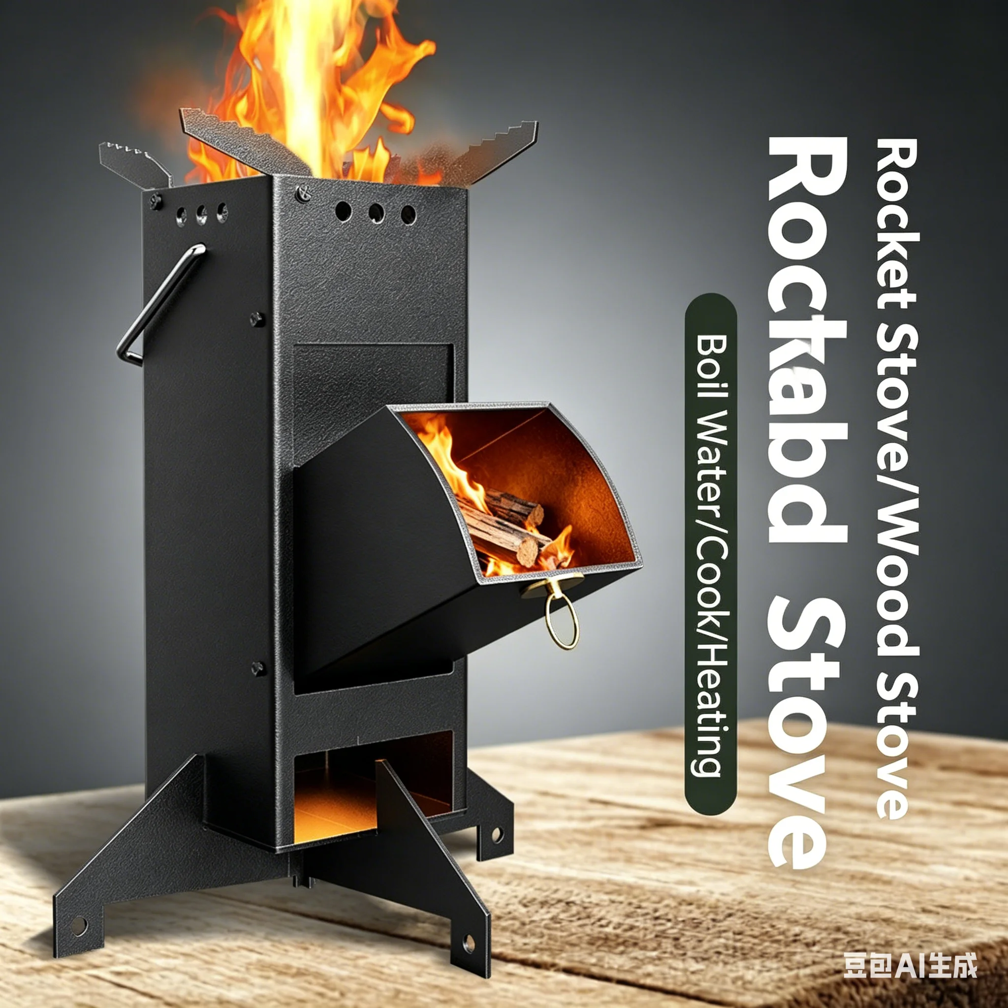 Portable Foldable Rocket Stove - đánh giá và giá Camping Cooking Cast Iron