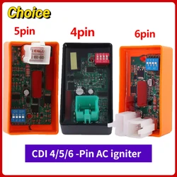 4/5/6Pin AC CDI Box with DIP Switch Motorcycle Lgnition Speed limit4000-12000 For WAVE100 Racing YX140 Competitive Racing YX160