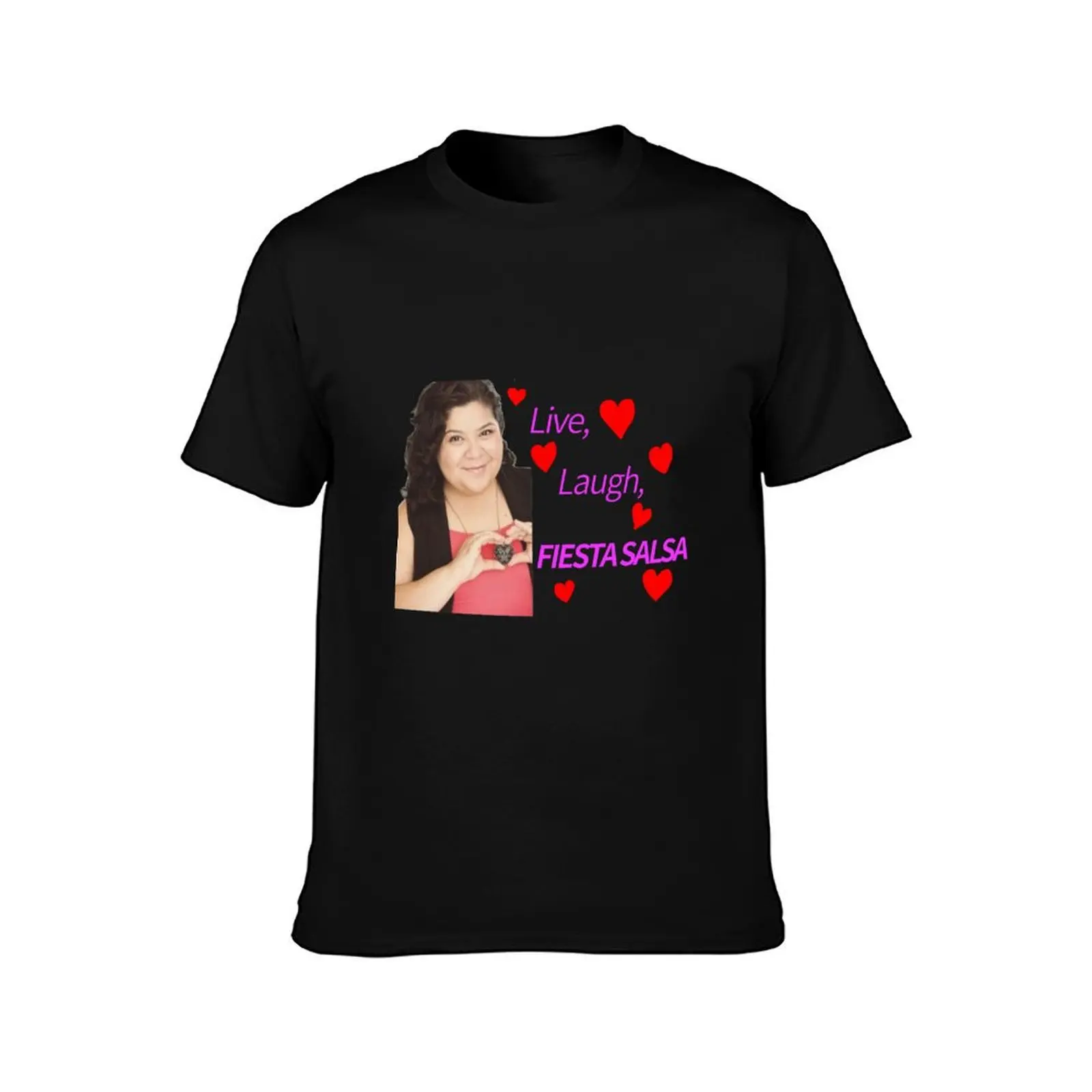 Raini Rodriguez fiesta salsa design T-Shirt Summer Casual Cotton Tee Oversized Streetwear Tops Vintage Graphic Print