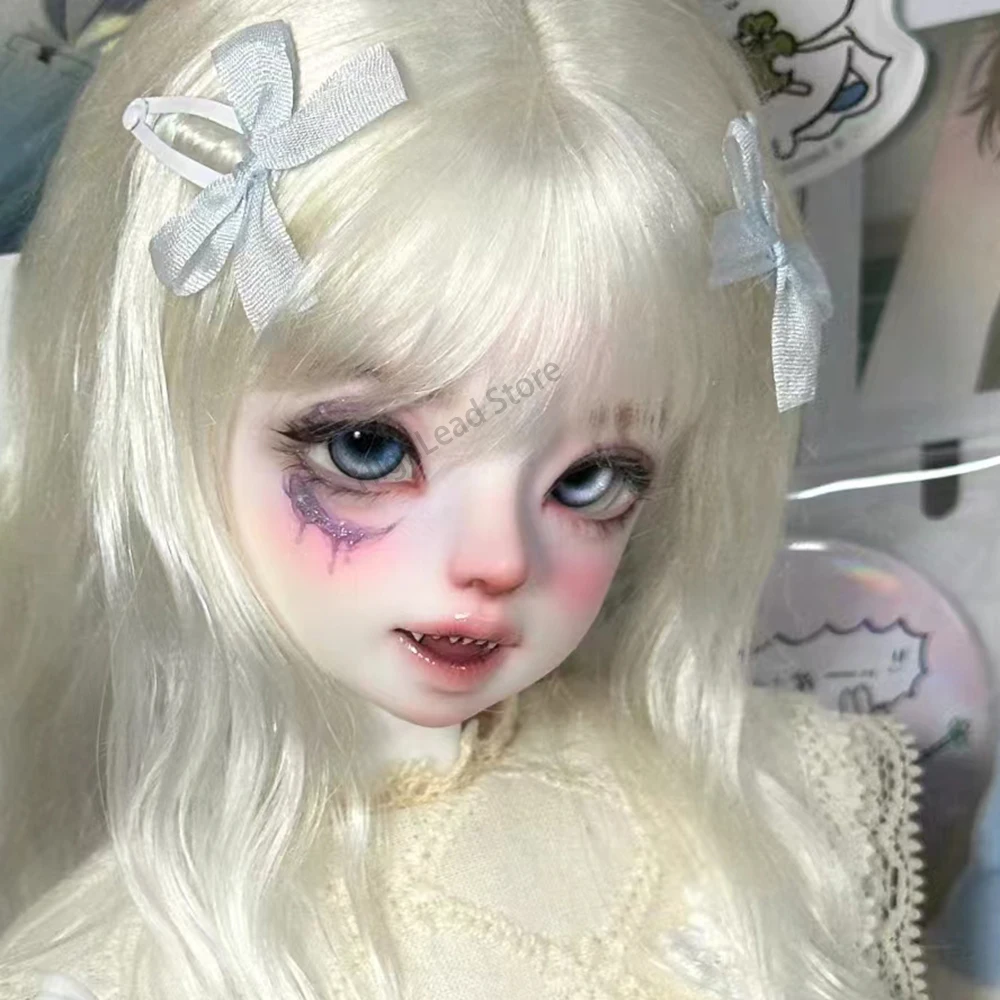 

1/4 BJD Doll Head No Makeup Resin Smile Doll Head Without Makeup Doll Accessories DIY BJD Toys