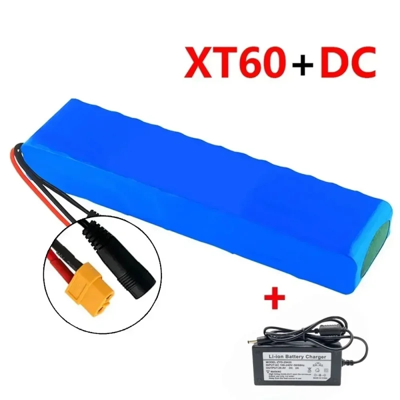 24V lithiumbatterij 25,2 V 10 Ah 250 W 350 W oplaadbare batterij, voor elektronische scooterbatterij, batterijfiets, met oplader