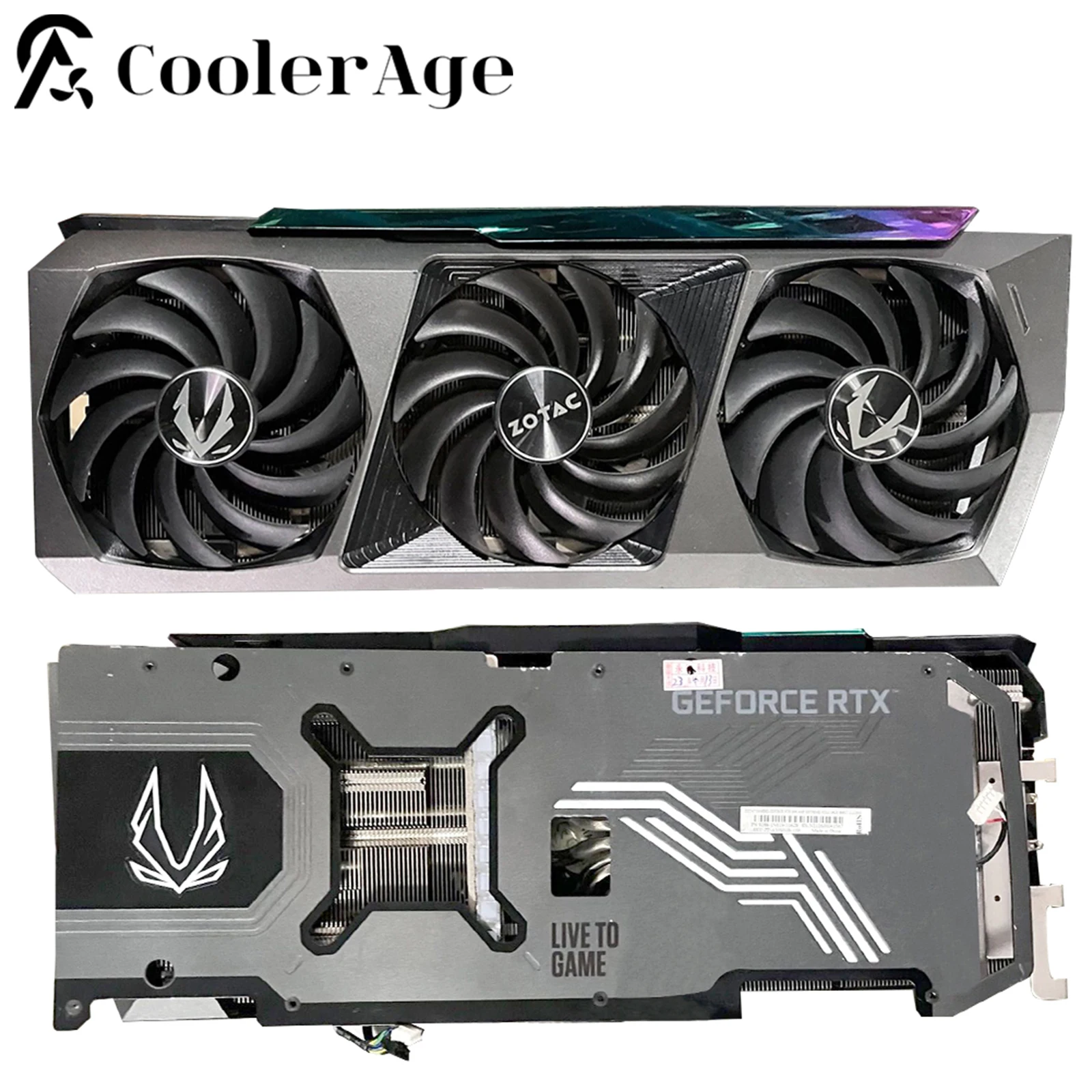 For ZOTAC Gaming RTX 3090 AMP Video Card Heasink Original RTX3090 Graphics Card Replacement Heat Sink