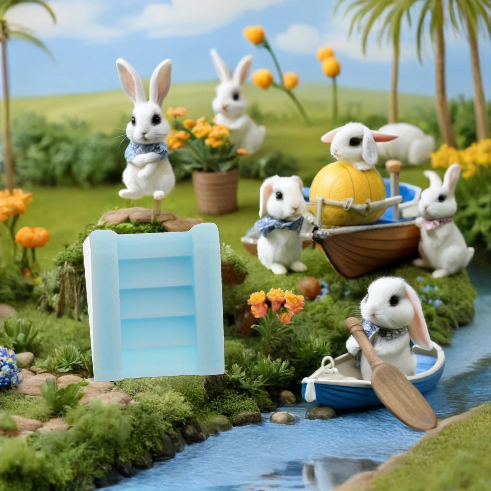 

24Pcs Miniature Stone Steps Micro Landscape Creative Resin Mini Garden Accessories Fairy Garden Decorations Bonsai Terrarium