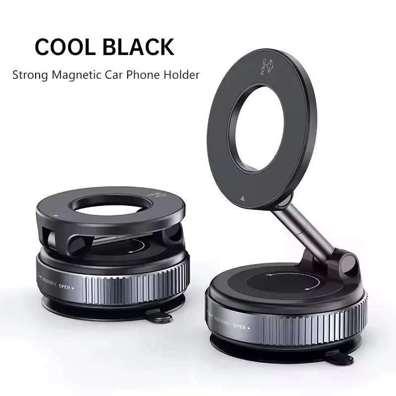 2026 Nieuw 360 ° Verstelbare zuignap telefoonhouder vacuüm magnetische auto telefoonhouder magnetische opvouwbare telefoonhouder zakformaat