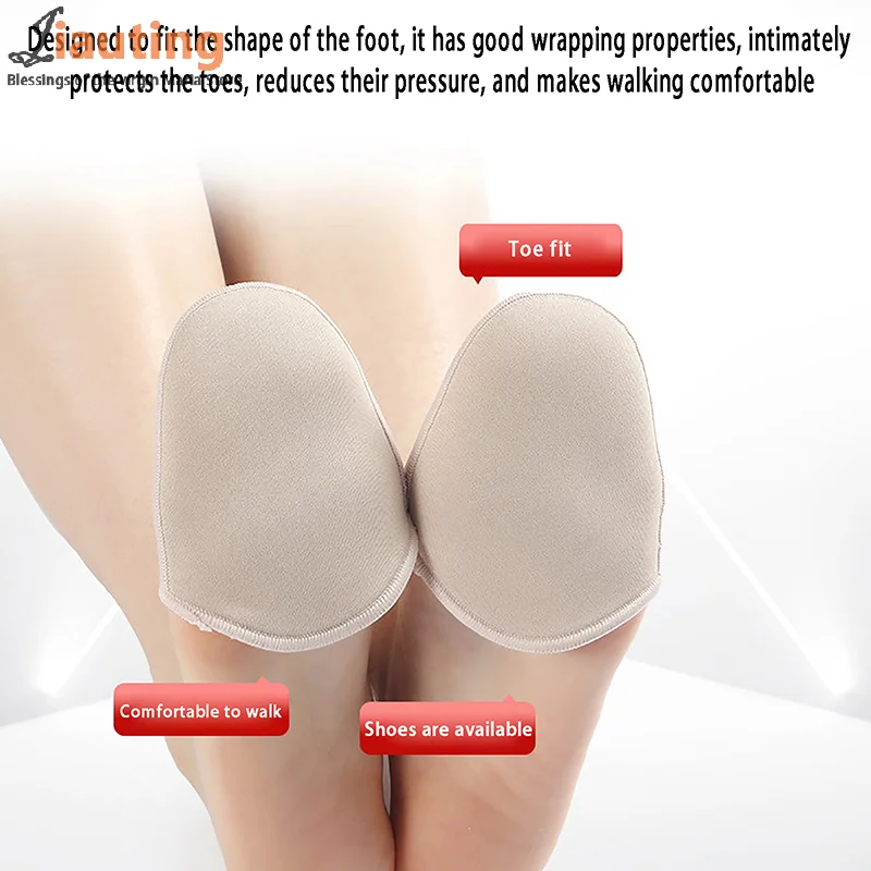 1Pair Foot Point Pads For Ballet Dance Shoes Tip Protector With Air Hole Sole Shock Absorbing Inserts Silicone Foot Care Tools