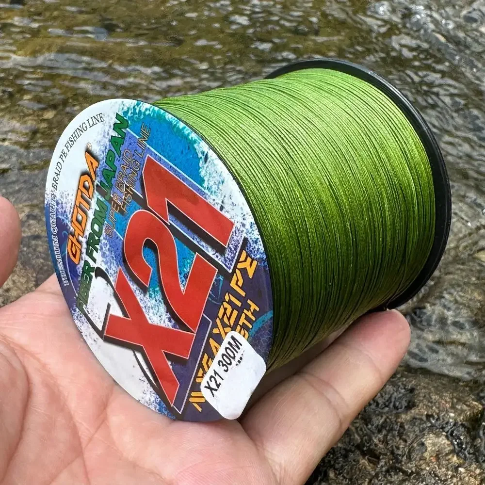 GHOTDA 21 Stränge 300M Angelschnüre Superstarke 27-212LBS Multifilament PE Braid Karpfen Linie Ozean Tragen Widerstand X21 PE Linie – Detail 8