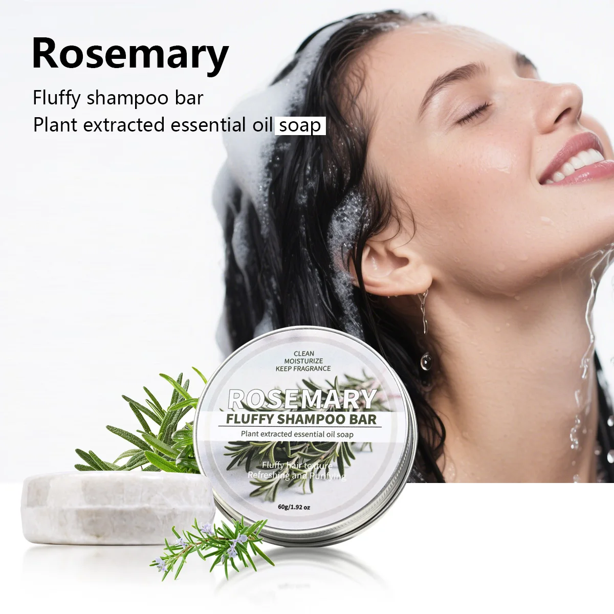 

Шампунь с эфирным маслом розмарина, эссенция растительного экстракта, увлажняющее и питательное, глубоко очищающее мыло для рук, мягкий шампунь и волосы