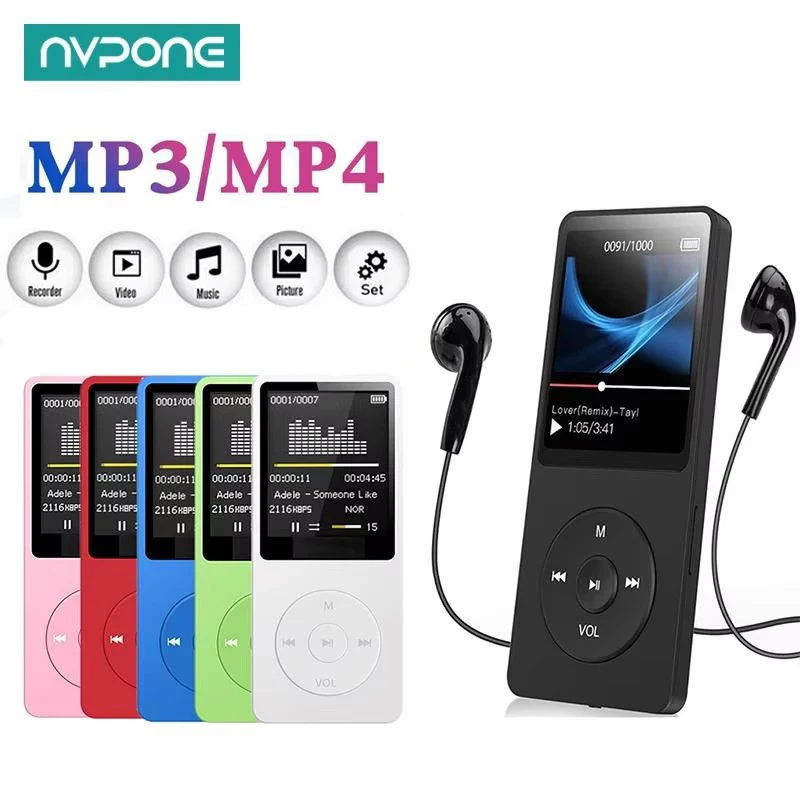 Lecteur MP3 Portable, chargement USB, enregistrement, écran d'affichage numérique, médias, sans perte, poche Portable, sport, course à pied, marche, lecture de musique