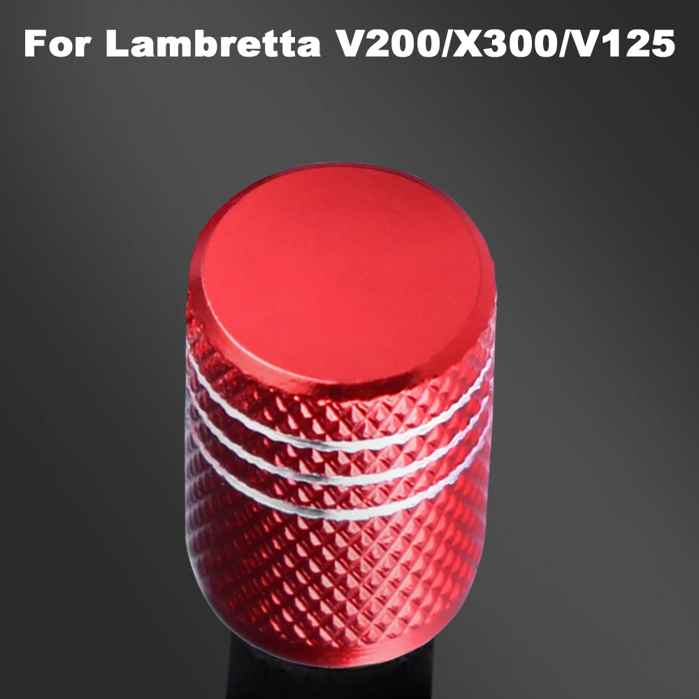 Tire Valve Cover Aluminum for Lambretta V200 X300 G350 V125 Special V50 Motorcycle Accessories Spare Parts Valve Caps