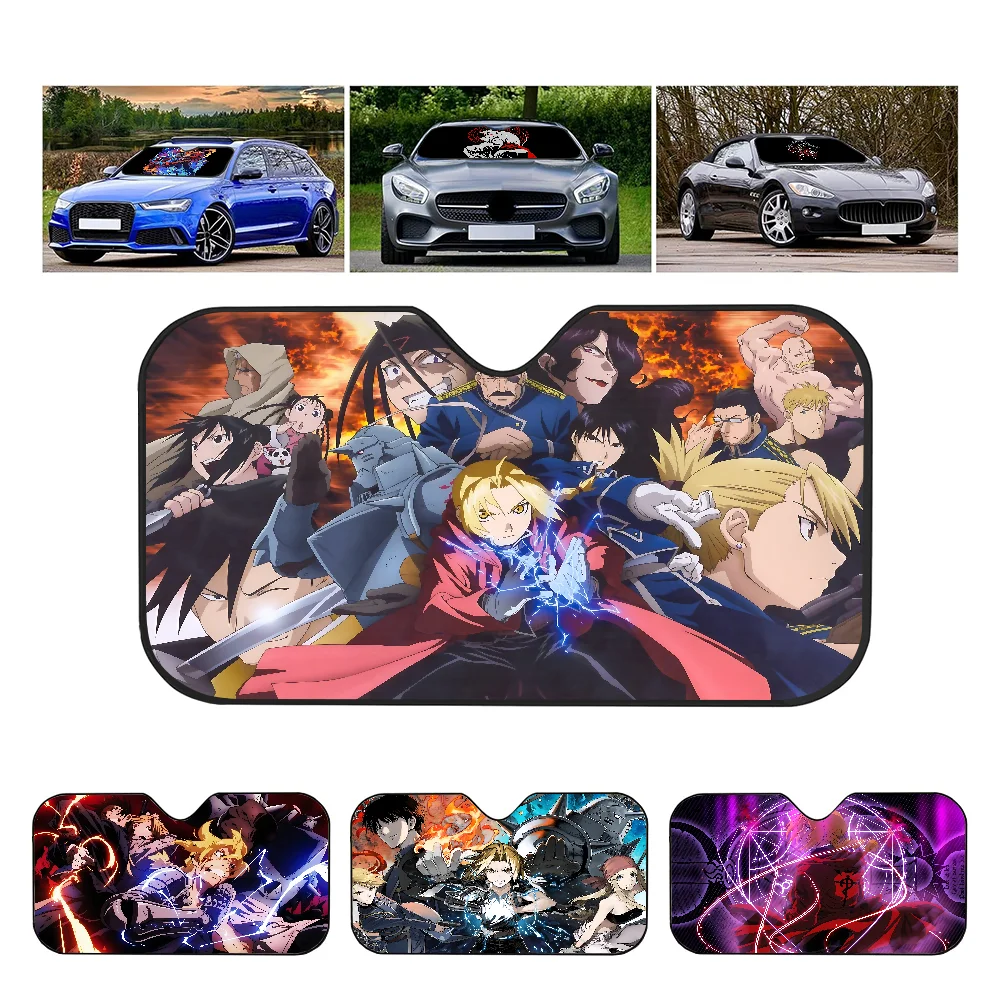 

Anime Fullmetal Alchemist Car Sun Shade Windshield Foldable Cute Funny Sunshade By Vincent For Car Truck SUV Blocks