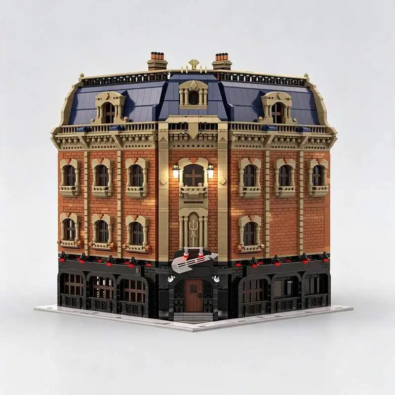 13340PCS MOC The Savage Pub Modular Building Blocks Creative City Street View DIY Assembly Model Toy Collection Display Gift