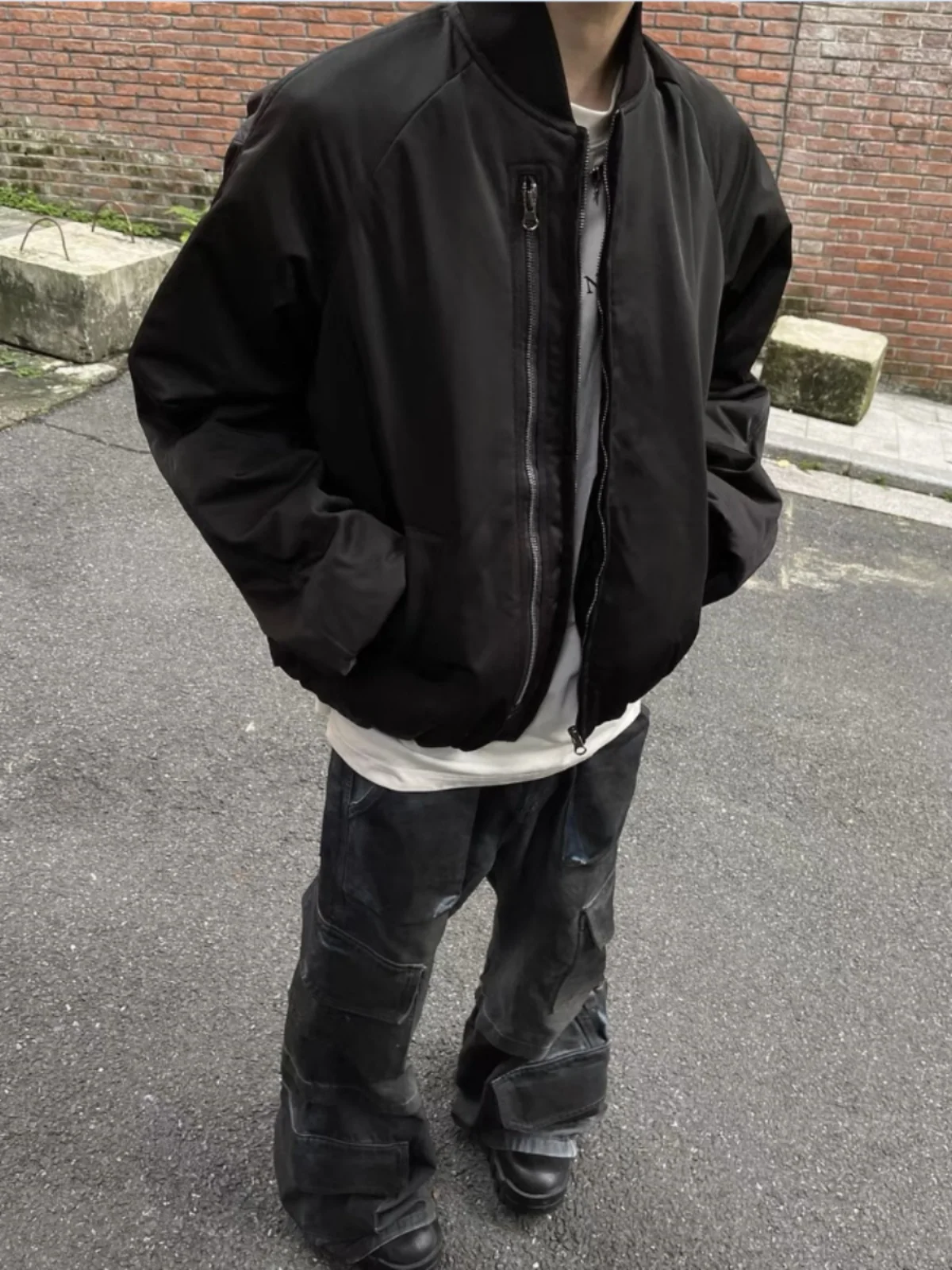 

Мужская утепленная хлопковая куртка Cleanfit свободного кроя, зимняя, водонепроницаемая, в стиле MA Pilot, с длинной молнией, с капюшоном-бейсболкой