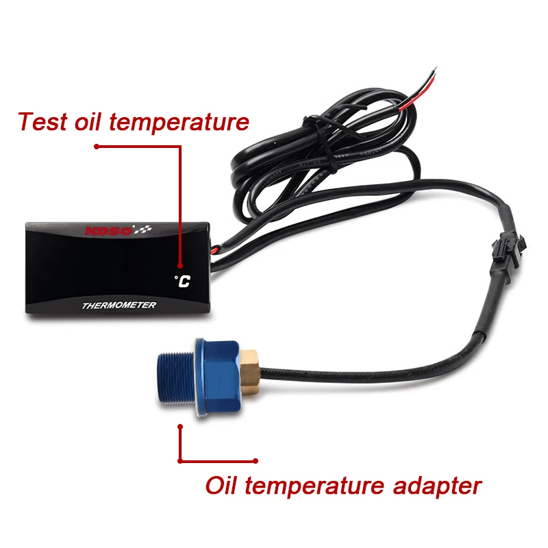 koso temperature oil meter fonil oil For nmax125 XMAX250 300 NMAX CB400 CB500X Adapter Scooter And Racing Motorcycle thermometer