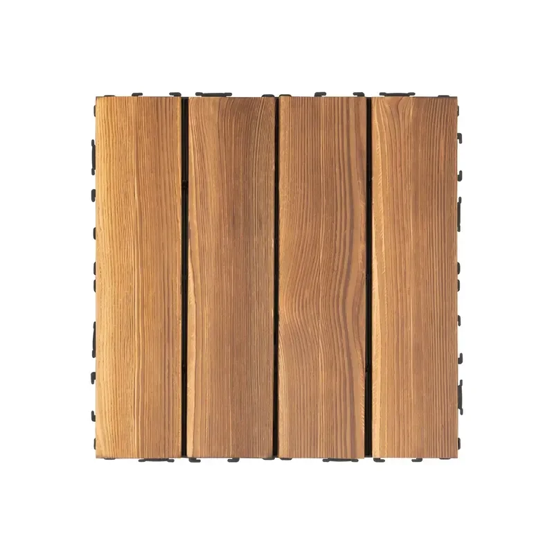 36 Pieces 30x30 cm Interlocking Floor Tiles; Terrace Decking Tiles; Anti-slip, Waterproof, Anti-static Wooden Floor.