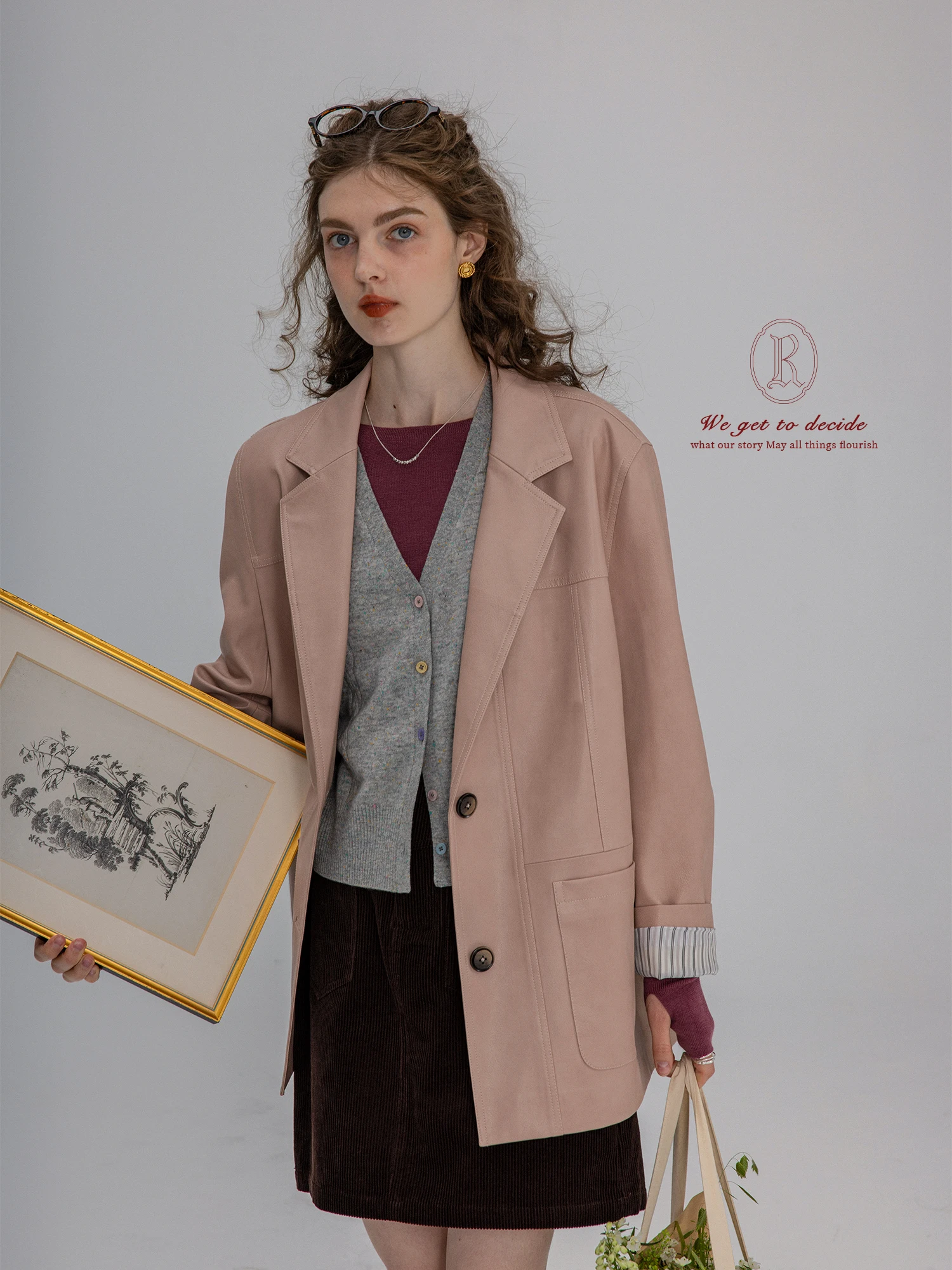 

Dailyart матовый костюм Fini с воротником, экологически чистая кожаная куртка, женское свободное длинное пальто из искусственной кожи с застежкой на одной пуговице