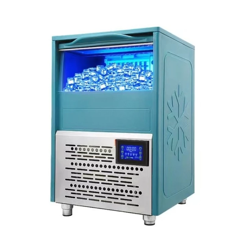 

Ice machine, commercial milk tea shop, large capacity, small and large bar, square ice, fully automatic, split freezer