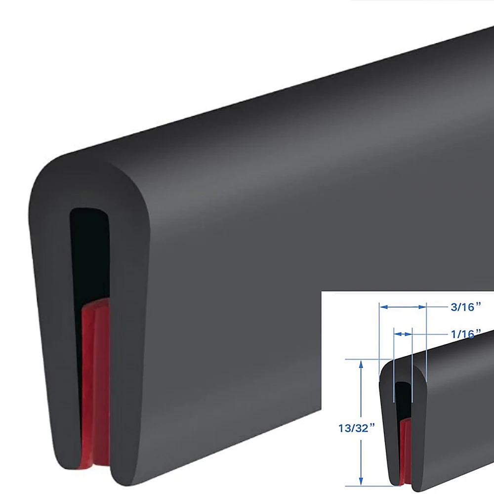 3m Car Door Edge Seal Strip Auto Rubber Side Door Filler U Shape Protector Sealing Strips Noise Insulation Car Accessories