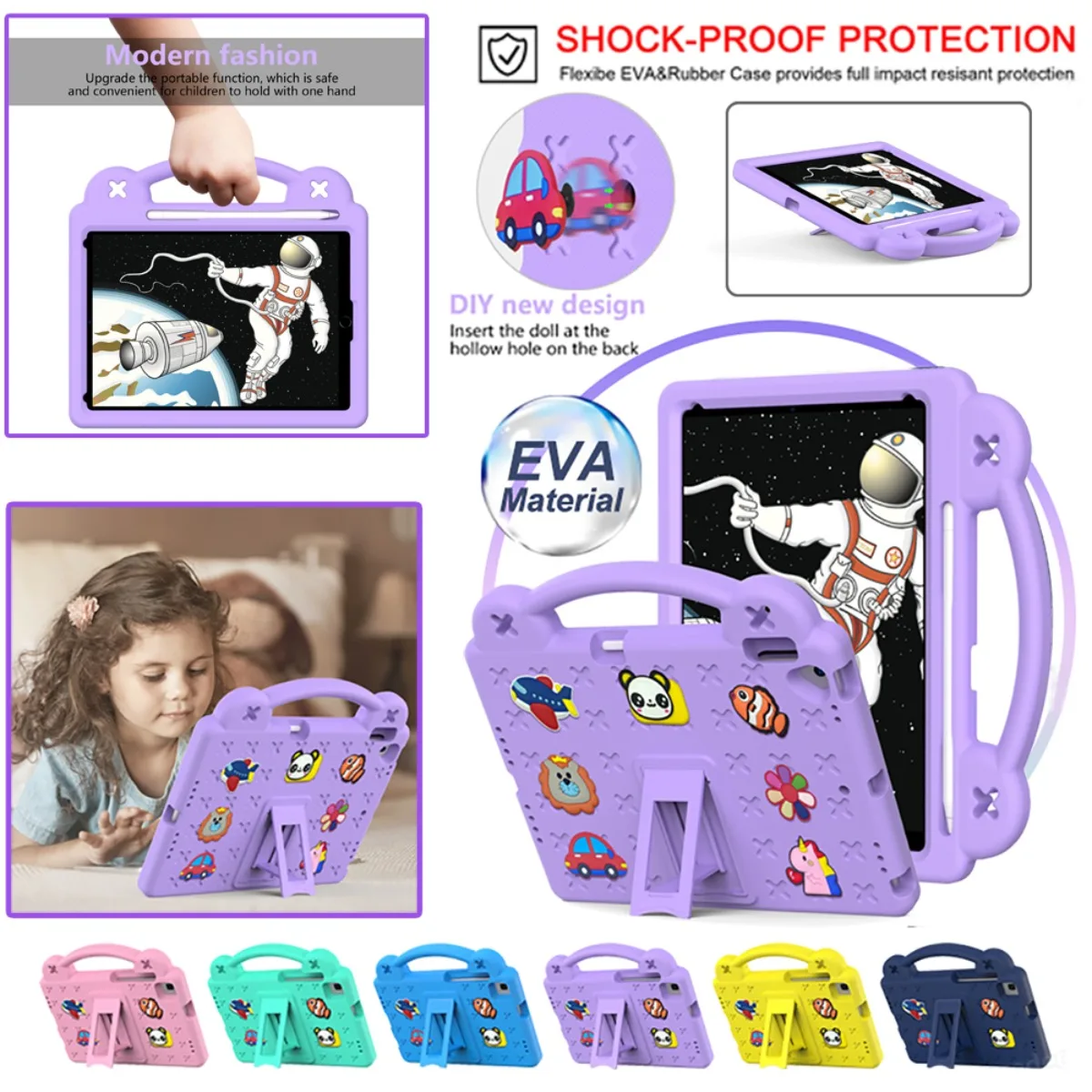 Kids EVA Case for Lenovo Tab M10 Plus(3nd Gen)TB-125F/TB-128F 10.6