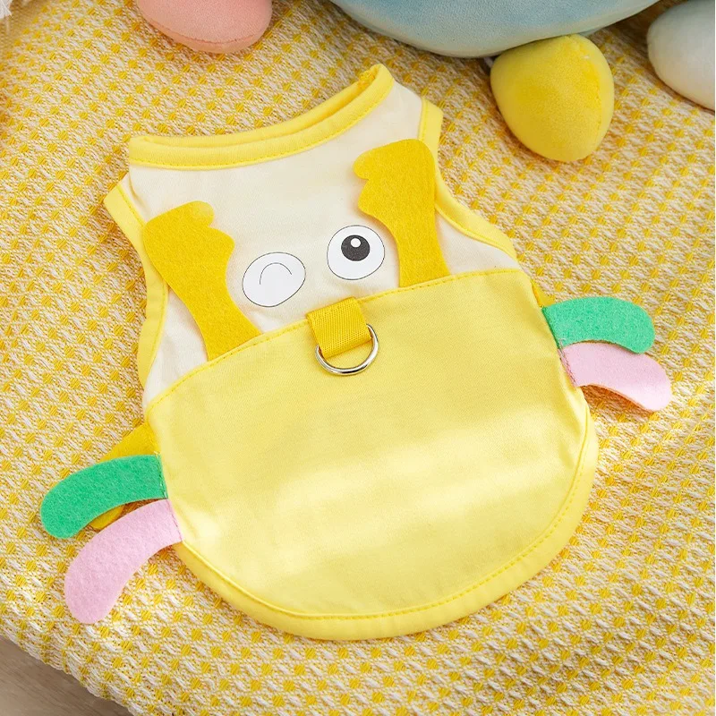 New Dog Clothes Pet Crab Shape Vest Small Dog Summer Two Legs Clothes Cat Ragdoll Cat Summer Breathable Pet Clothing