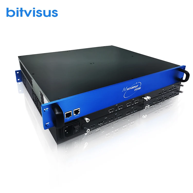 

Multi Screen 4K 4X1 3X3 1X16 4X4 Video Wall Processor With Different Modes Video Wall Controller Procesador TV 3X3