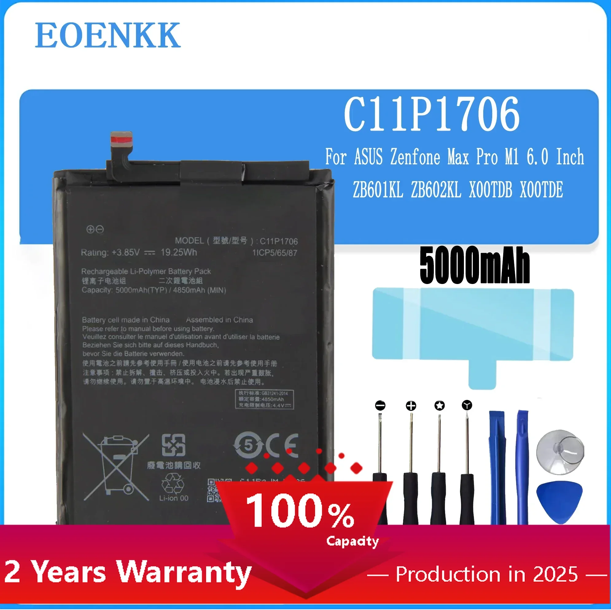 

C11P1706 Battery For Asus Zenfone Max Pro M2 ZB631KL ZB633KL X01BDA Original Capacity Mobile Phone Batteries Bateria